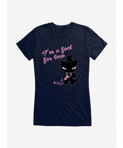 Emily Strange Fool for Love Lightweight Cotton Girls T-Shirt