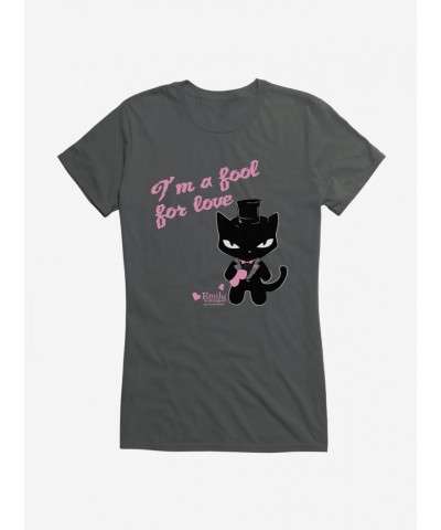 Emily Strange Fool for Love Lightweight Cotton Girls T-Shirt