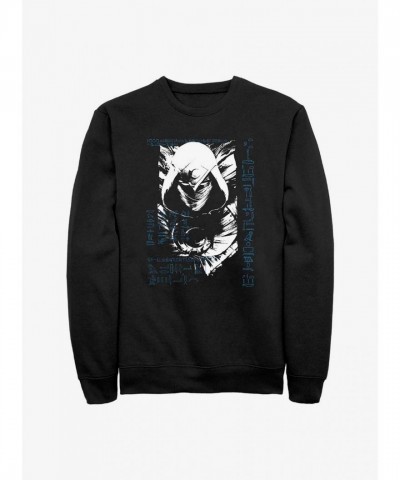 Marvel Moon Knight Graphic Crewneck - Men's Black