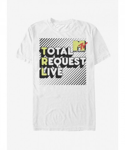 MTV TRL Classic Logo White T-Shirt for Men