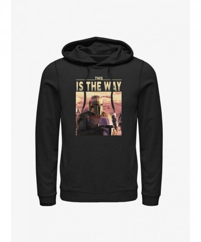 Mandalorian Initiation Men's Cotton Blend Hoodie - Black
