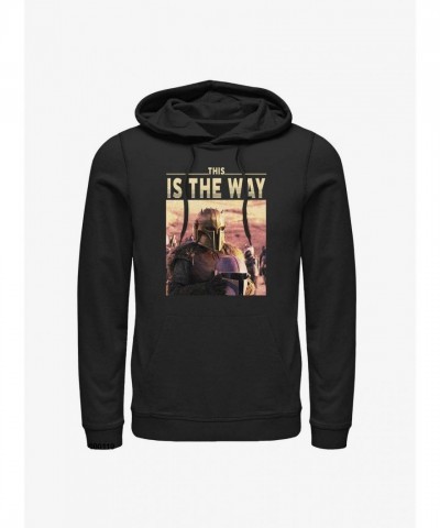 Mandalorian Initiation Men's Cotton Blend Hoodie - Black