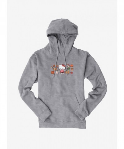 Hello Kitty Pumpkin Spice Unisex Hoodie, Comfortable Food & Decor Themed