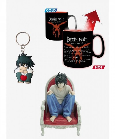 Death Note Official L Figure Mug Keychain Set