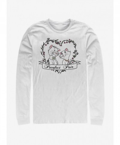 Disney The Aristocats Duchess O'Malley Long Sleeve T-Shirt - Men's White