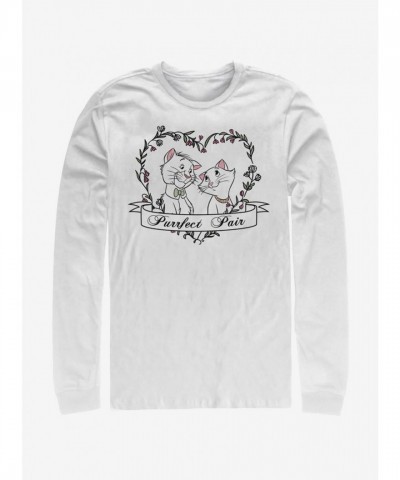 Disney The Aristocats Duchess O'Malley Long Sleeve T-Shirt - Men's White