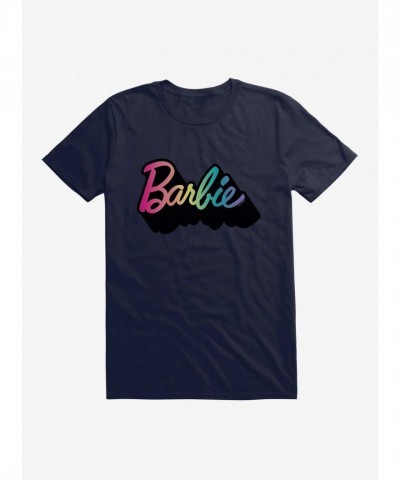 Barbie Pride Rainbow T-Shirt with Black Shadow Logo for Men