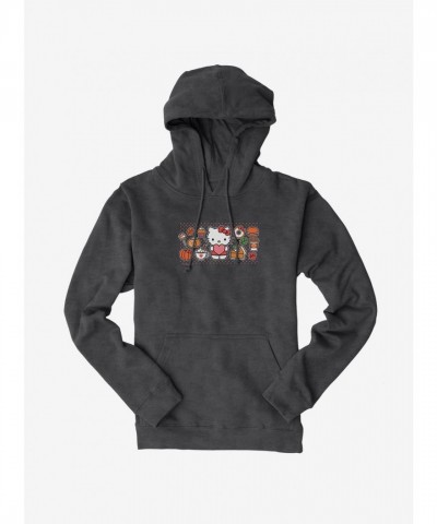 Hello Kitty Pumpkin Spice Unisex Hoodie, Comfortable Food & Decor Themed