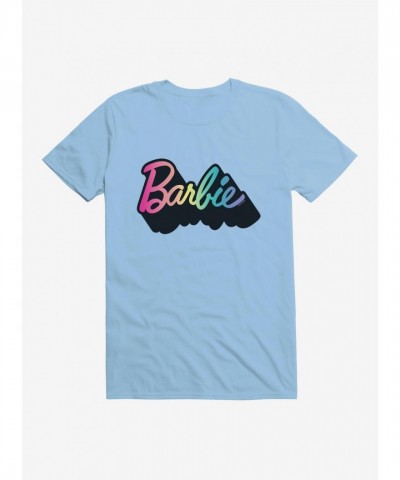 Barbie Pride Rainbow T-Shirt with Black Shadow Logo for Men