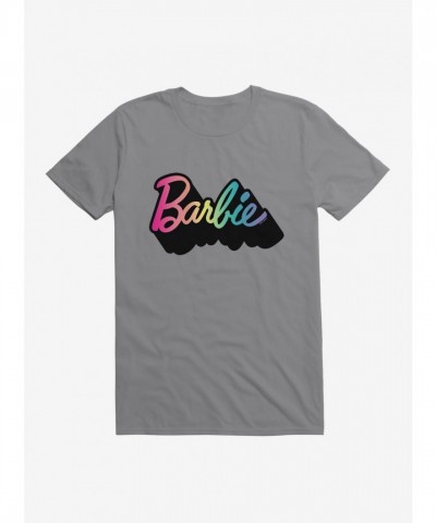 Barbie Pride Rainbow T-Shirt with Black Shadow Logo for Men