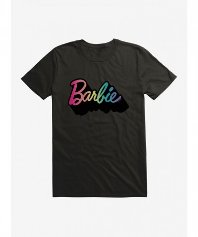 Barbie Pride Rainbow T-Shirt with Black Shadow Logo for Men