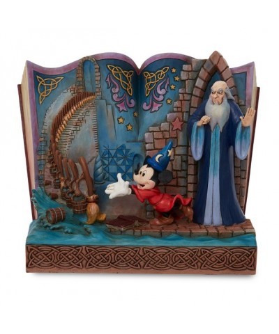 Jim Shore's Enchanted Fantasia Sorcerer Mickey Mouse Storybook Statue