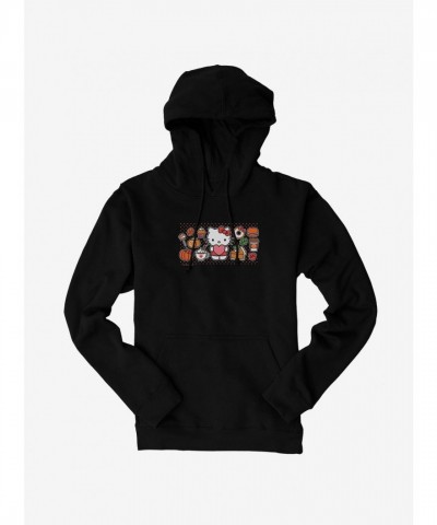 Hello Kitty Pumpkin Spice Unisex Hoodie, Comfortable Food & Decor Themed