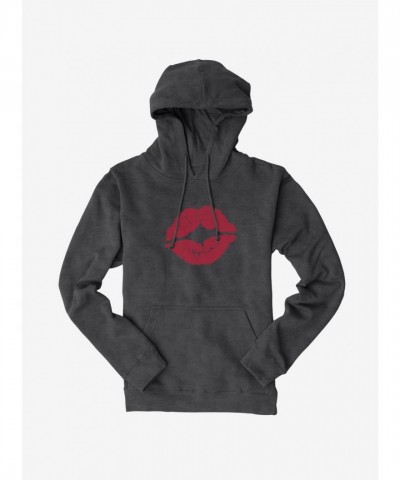 Square Enix Red Lips Men's Cotton Hoodie