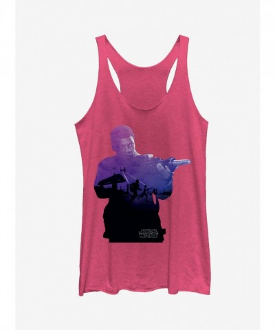 Star Wars Finn Gradient Pink Tank Top for Girls
