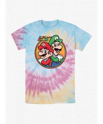 Nintendo Bros Tie-Dye Unisex T-Shirt - Multiple Colors