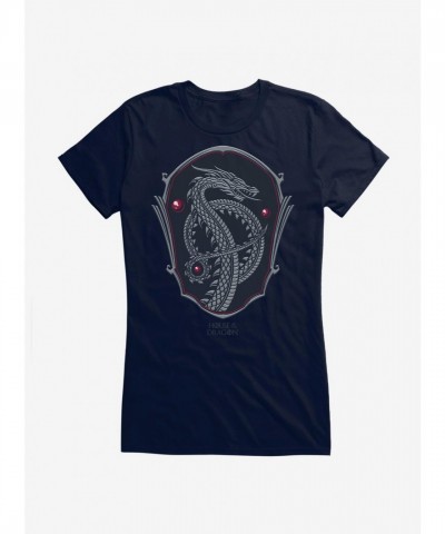 House of the Dragon Serpent Silhouette Tee for Girls