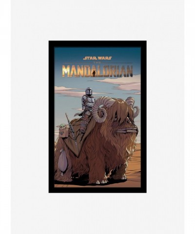 Mandalorian Mythosaur High-Quality Framed Wood Wall Art