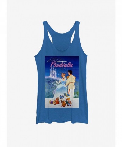Disney Classic Cinderella Girls Tank Top in Blue