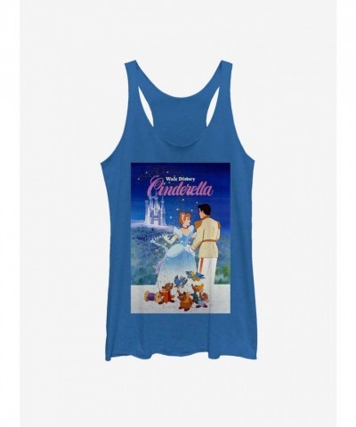 Disney Classic Cinderella Girls Tank Top in Blue
