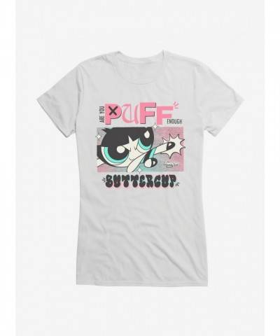 Powerpuff Girls Buttercup Puff Junior's T-Shirt