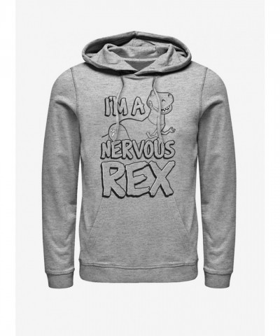 Disney Pixar Toy Story Nervous Rex Unisex Hoodie - Grey