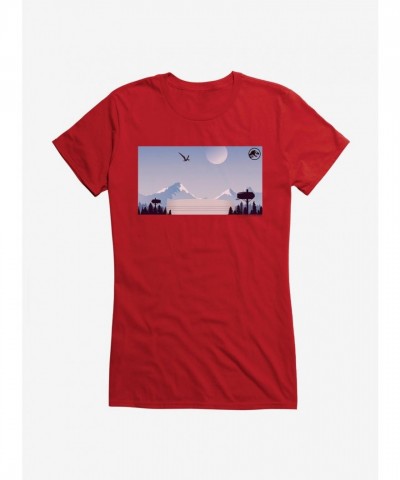 Jurassic World Dominion BioSyn Mountain Moon Girls Junior T-Shirt