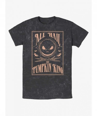 Disney Hail Jack The Pumpkin King Mineral Wash T-Shirt - Multi for Men