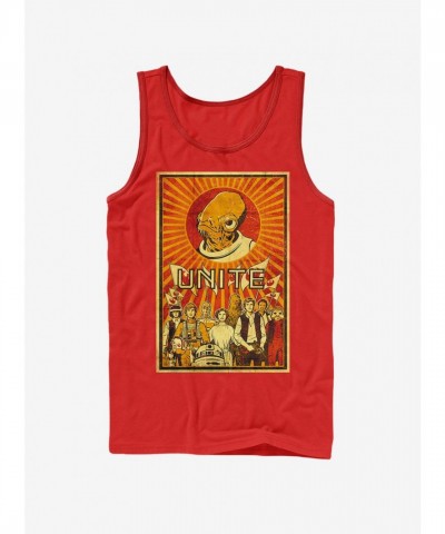 Star Wars Rebels Unite Red Tank Top for Women
