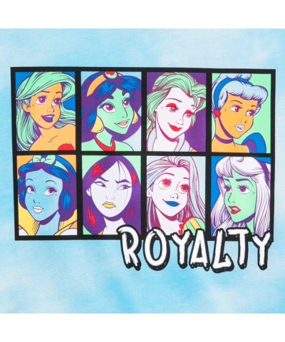 Disney Princess Royalty Pop Art Tie-Dye T-Shirt for Women