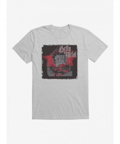 Betty Boop Dark Metal Angel Unisex T-Shirt - Grey