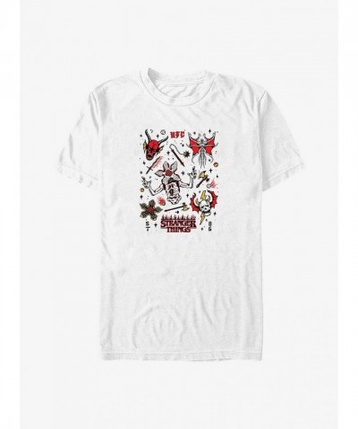 Stranger Things Hellfire Club Graphic Big & Tall T-Shirt - White