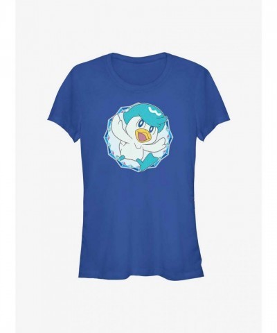 Pokemon Quaxly Sparkle T-Shirt for Girls - Blue