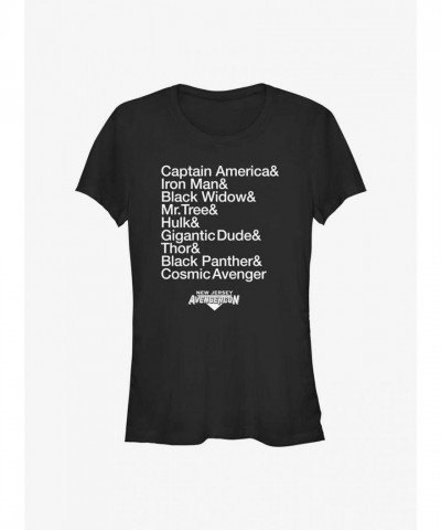Marvel Girls' Ms. Marvel T-Shirt - Black
