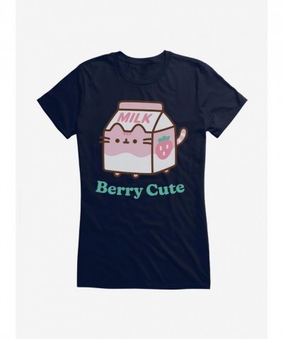 Pusheen Berry Cute Graphic Tee for Girls