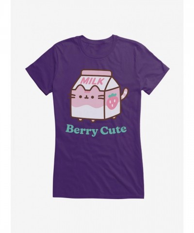 Pusheen Berry Cute Graphic Tee for Girls