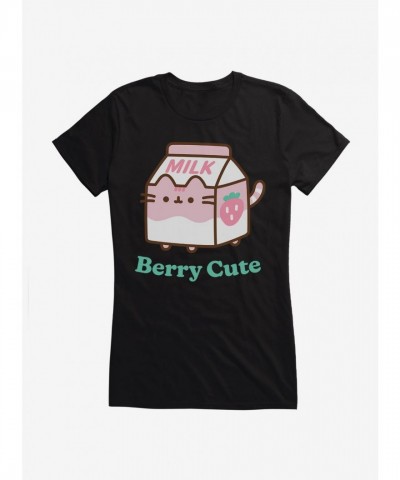 Pusheen Berry Cute Graphic Tee for Girls