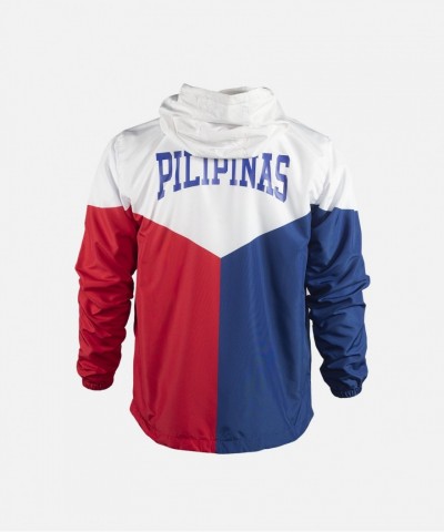 Pilipinas Flag Inspired Tricolor Windbreaker - Water Resistant Unisex Jacket