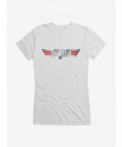 Top Gun Movie Logo Junior T-Shirt for Girls