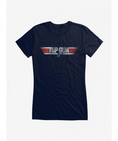 Top Gun Movie Logo Junior T-Shirt for Girls
