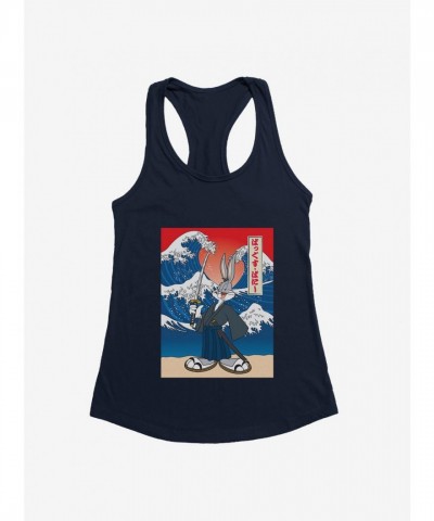 Looney Tunes Bugs Bunny Cartoon Wave Design Girls Tank Top