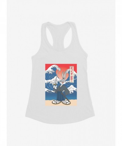 Looney Tunes Bugs Bunny Cartoon Wave Design Girls Tank Top