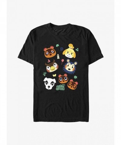 Nintendo Animal Crossing Inspired T-Shirt - Men's Black
