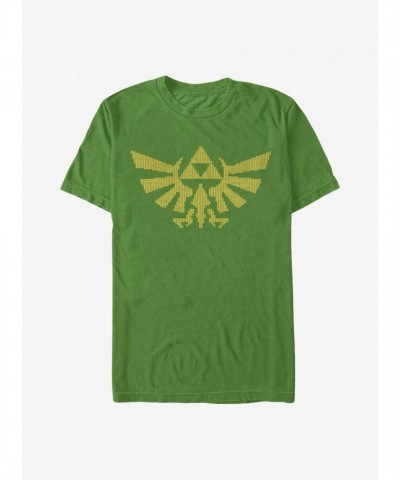 Nintendo Triforce Ugly Christmas T-Shirt - Green for Men