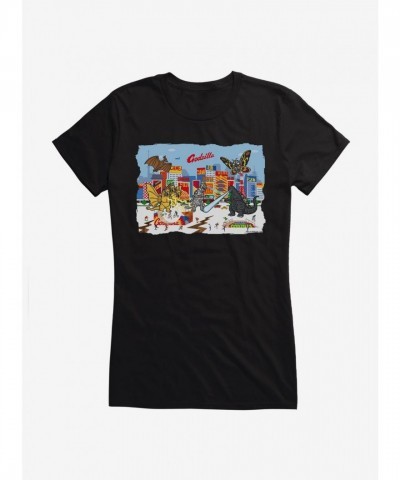 Godzilla Inspired City Girls T-Shirt for Juniors