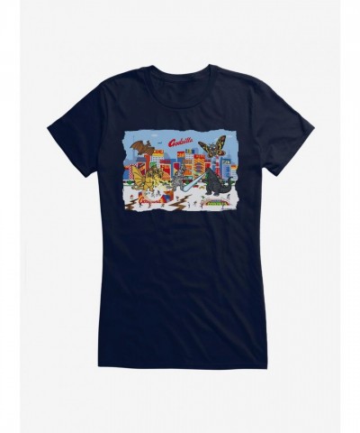 Godzilla Inspired City Girls T-Shirt for Juniors