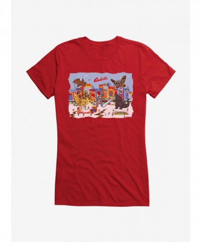 Godzilla Inspired City Girls T-Shirt for Juniors