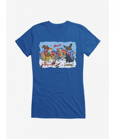 Godzilla Inspired City Girls T-Shirt for Juniors