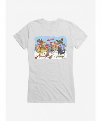 Godzilla Inspired City Girls T-Shirt for Juniors