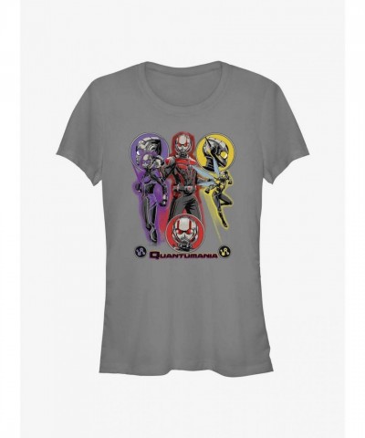 Marvel Ant-Man and the Wasp Girls T-Shirt - Grey Triple A-Team Edition